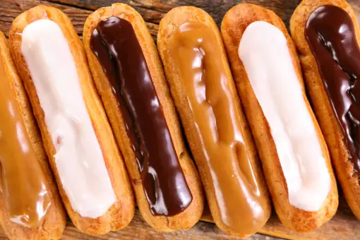 eclairs-cafe-vanille-chocolat Éclairs café vanille chocolat