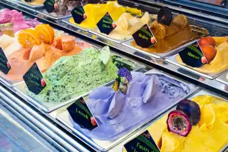glace Glace de parfums différents