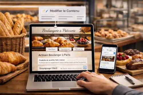 maintenance-contenu Maintenance web boulangerie-pâtisserie: Mise à jour du contenu